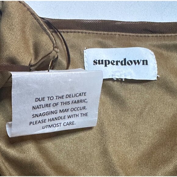 superdown Levi Mini Dress in Chocolate Small New Womens Stretch Party - Picture 8 of 9